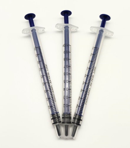 Spritzen 1 ml 3 Stück ohne Nadel / Einwegspritze zum Farbmischen und Abmessen
