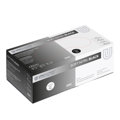 UNIGLOVES® SOFT NITRIL BLACK 200er Pack