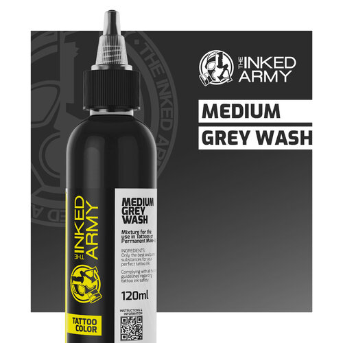 THE INKED ARMY - Tattoo Color - Medium Grey Wash 120ml