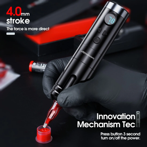 Arenahawk A-Power 4.0mm Stroke Length Wireless Rotary Tattoo Pen Machine