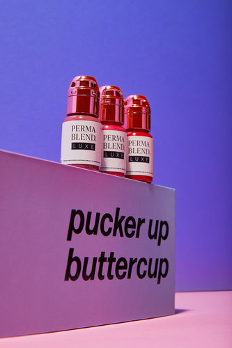 Pucker-Up Buttercup Lip Set - 8 x 15 ml - Perma Blend Luxe Ink