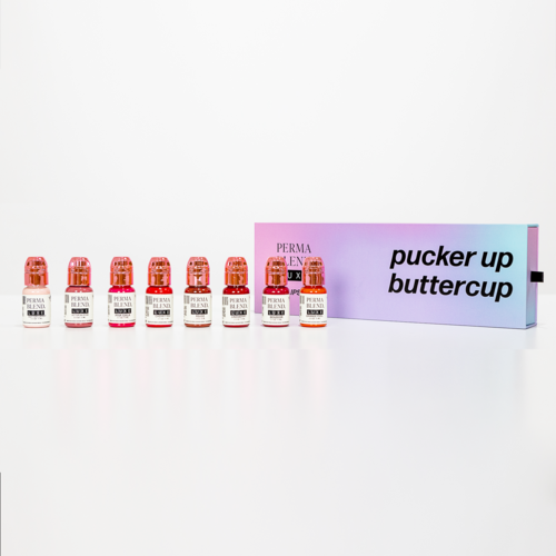 Pucker-Up Buttercup Lip Set - 8 x 15 ml - Perma Blend Luxe Ink