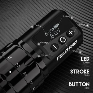 Dragonhawk Wireless Tattoo Pen Machine Fold Pro | 2.4 - 4.2 Hub