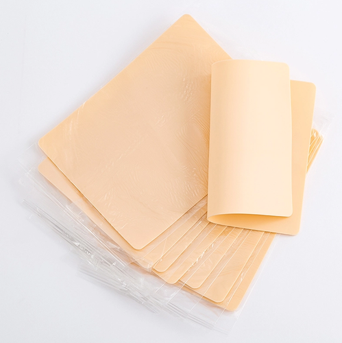 Übungshaut Kunsthaut Silikon ca. 20 x 15 x 0.1 cm leer