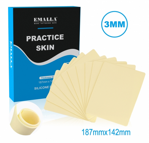 EMALLA Übungshaut klein 3 mm Silikon / 10 St.