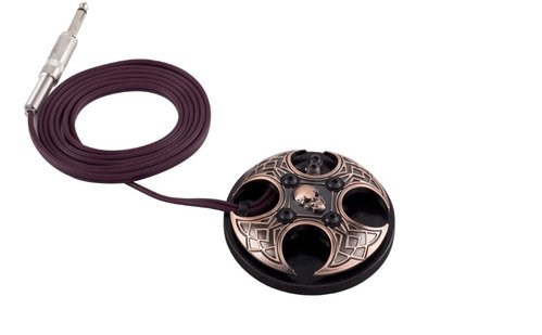 Skull Design Tattoo Foot Pedal, Fußschalter