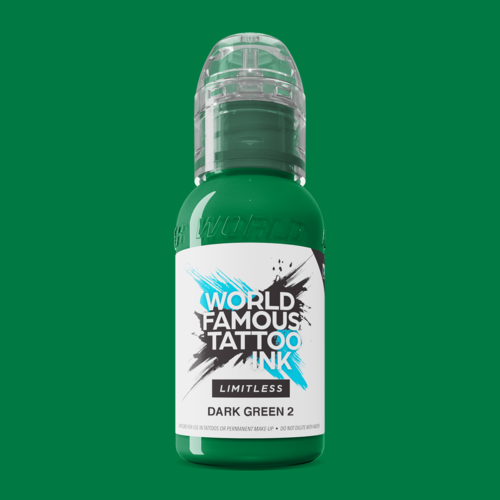 Dark Green 2 - 30 ml  - World Famous Limitless Tattoofarbe