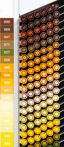 Tombow ABT Dual Brush Pen braun / gelb