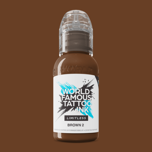 Brown 2 - 30 ml  - World Famous Limitless Tattoofarbe