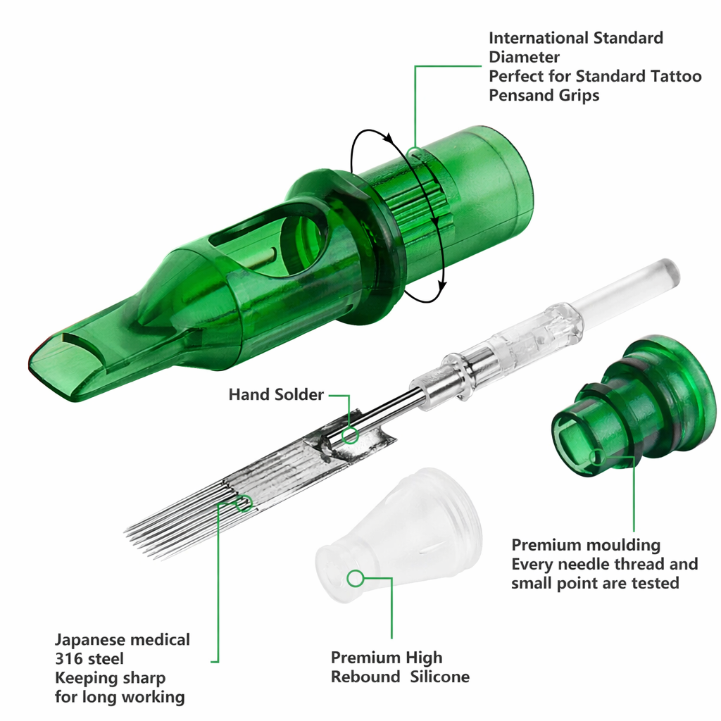 Green Cartridges Round Liner 10/01