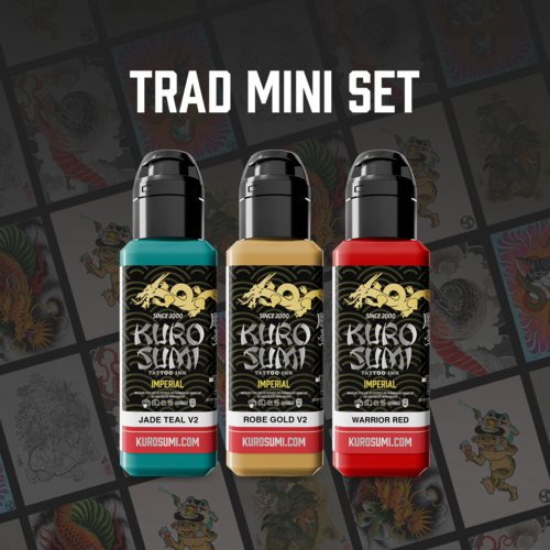 Kuro Sumi Imperial Tattoo Ink - Trad Mini Set - 3 x 44 ml