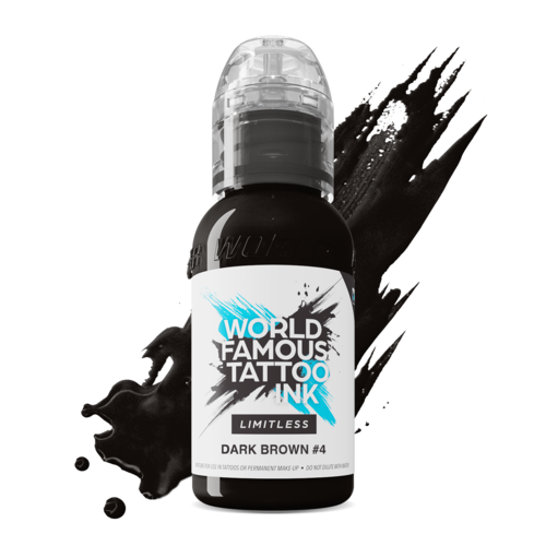 Dark Brown 4 - 30 ml  - World Famous Limitless Tattoofarbe