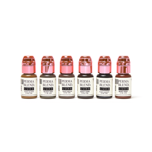 Ready Set Go Pre-Modified Set 6 x15 ml - Perma Blend Luxe PMU Ink
