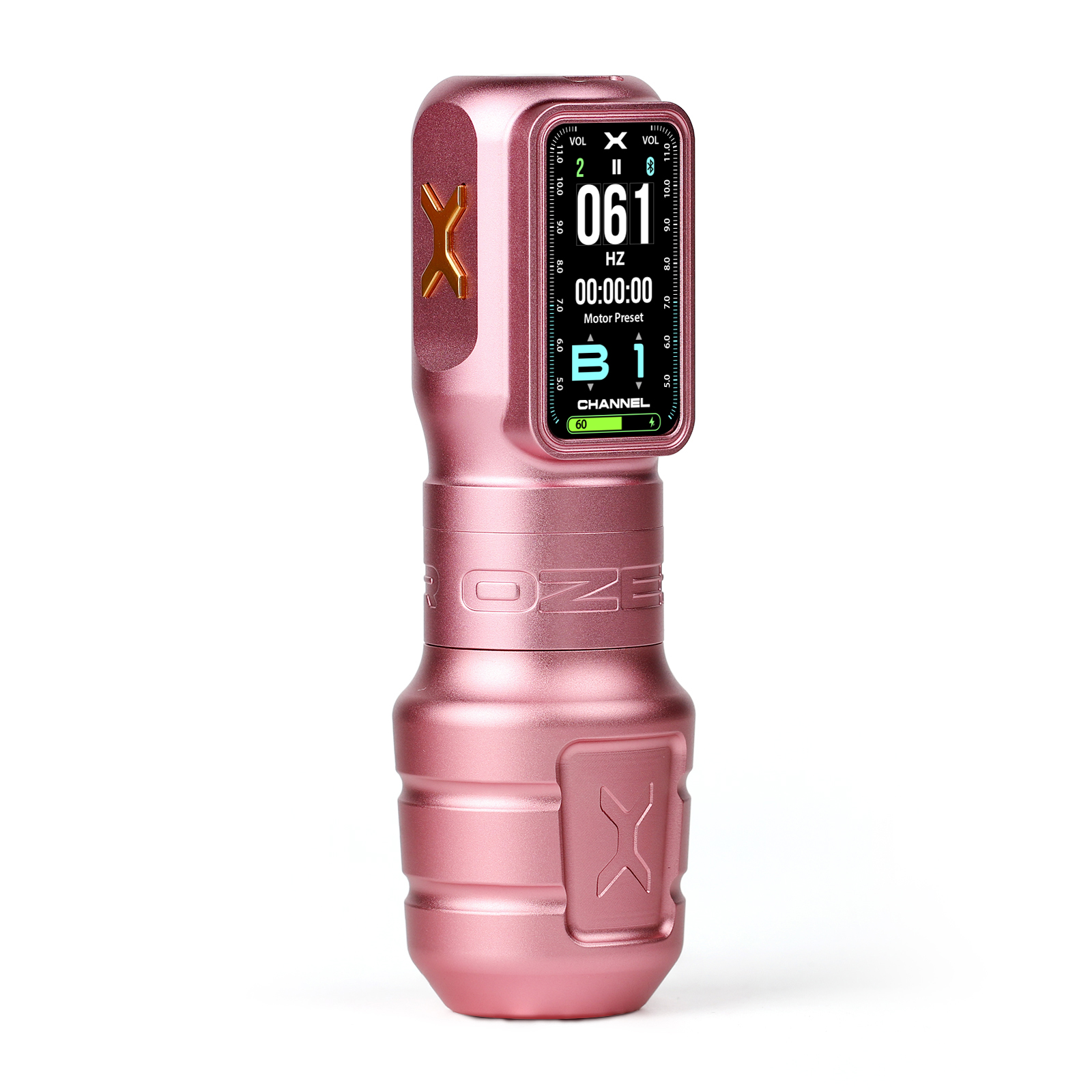 Ozer - X Channel Tattoo Maschine / pink / 4,2 mm Hub