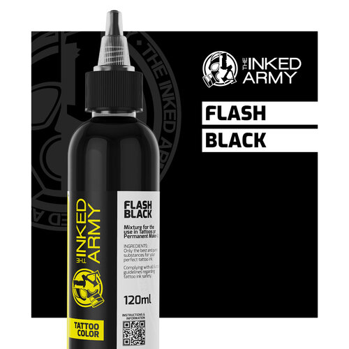 THE INKED ARMY - Tattoo Color - Flash Black 120ml