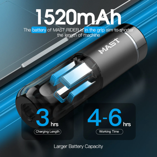 Mast Rider Revolution Wireless Tattoo Machine 3,5 mm