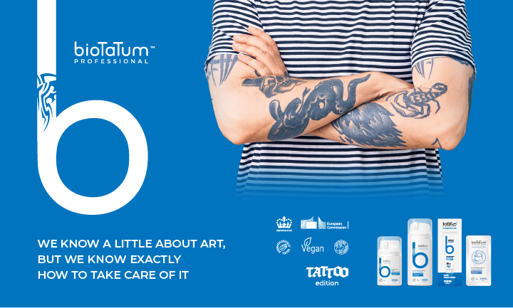 bioTaTum Rapid Repair Cream – Tattoo Aftercare 20 ml / 50 ml / 100 ml im Case