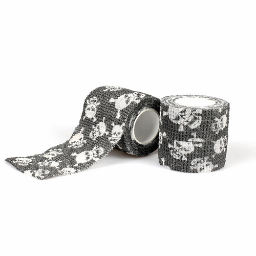 Griffbandage Totenkopf schwarz 1 St. 5 cm
