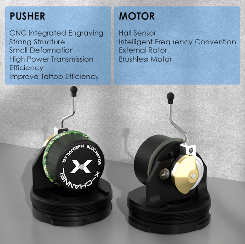 Ozer - X Channel Tattoo Maschine / schwarz / 4.2mm Hub