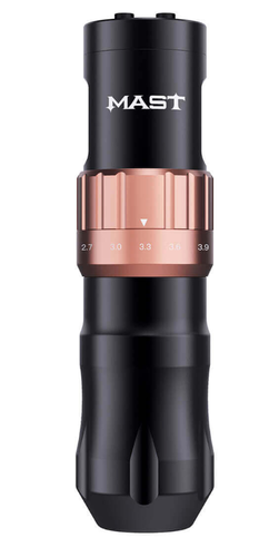 Mast Fold 2 Dragonhawk Wireless  Pen Tattoomaschine with 7 Stroke Length | 2 Akkus + RCA