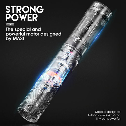 Dragonhawk Mast Tour Amy Wireless Tattoo Pen / 4 mm Hub rot