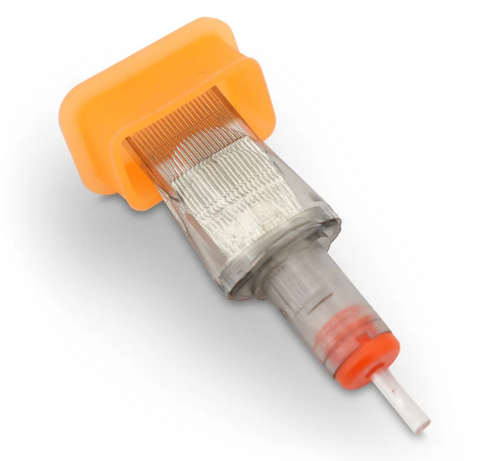 THE INKED ARMY - XXL Ink Caps - Breiter Boden - Orange 12 x 22 mm - 80 Stück/Box