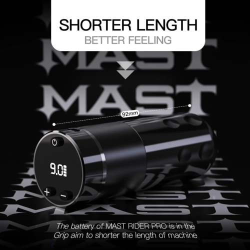 Mast Rider Pro Wireless Tattoo Pen Machine Brushless Motor 4,0 mm