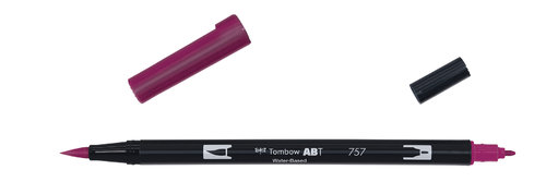 Tombow ABT Dual Brush Pen port red / N757