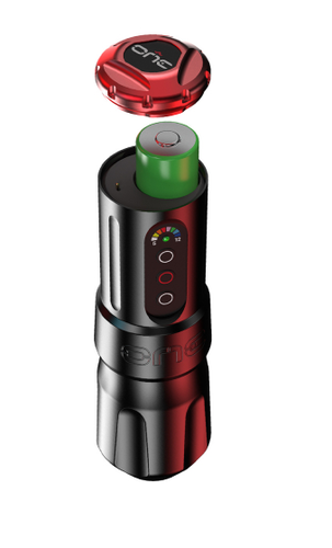 FK Irons ONE Kabellose Tattoomaschine - Stealth Black / Ruby 3.0 mm Stroke