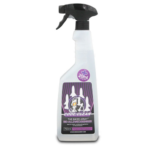 THE INKED ARMY - Code Clean - Arbeitsflächenreiniger 250 ml oder 750 ml Bio-Allzweckreiniger