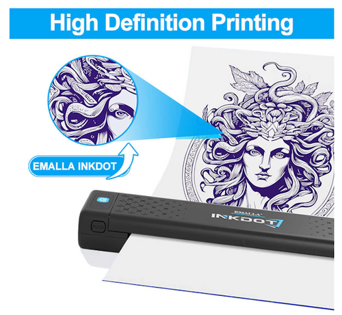 EMALLA INKDOT kabelloser Bluetooth Thermodrucker für iOS und Android