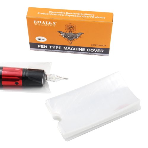 Emalla Tattoo Pen Machinen Schutzhülle klein / gross 200 St.