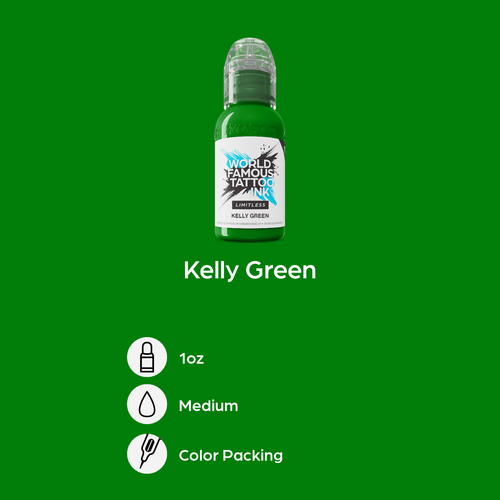 Kelly Green 30 ml  - World Famous Limitless Tattoofarbe