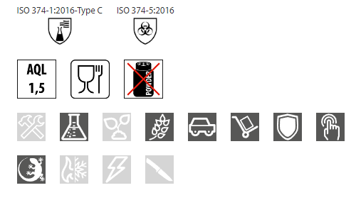 NITRAS BLACK SCORPION Latex-Einmalhandschuhe Gr. M