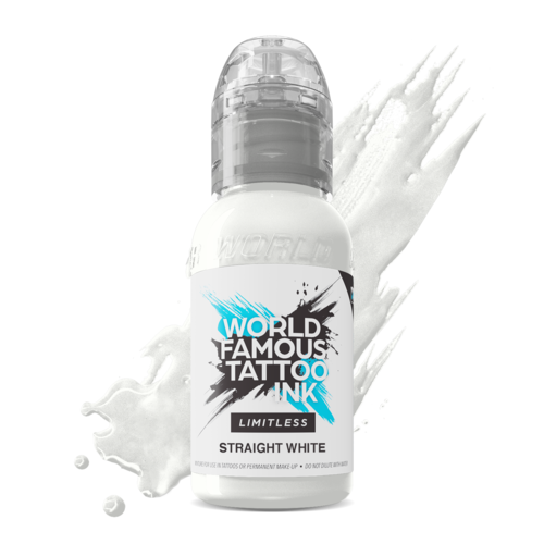 Straight White - 30 ml / 120 ml / 240 ml - World Famous Limitless Tattoofarbe