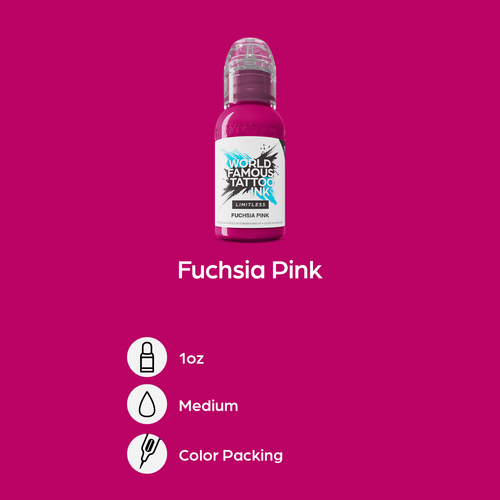 Fuchsia Pink 30 ml  - World Famous Limitless Tattoofarbe