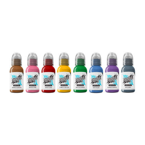 World Famous Limitless Tattoo Ink - The Mambo Destrutturato Family Set - 8x 30 ml