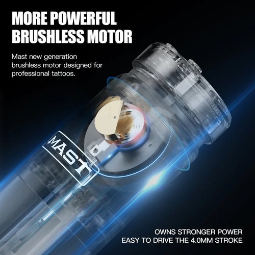 Dragonhawk Mast Racer- Wireless Tattoo Pen Machine with 4.0MM Strokes Orange