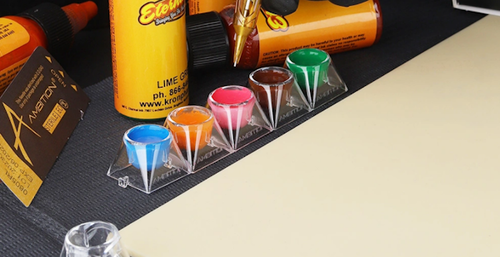 Ink Cups Farbkappen Interlock 12 St. steril verpackt