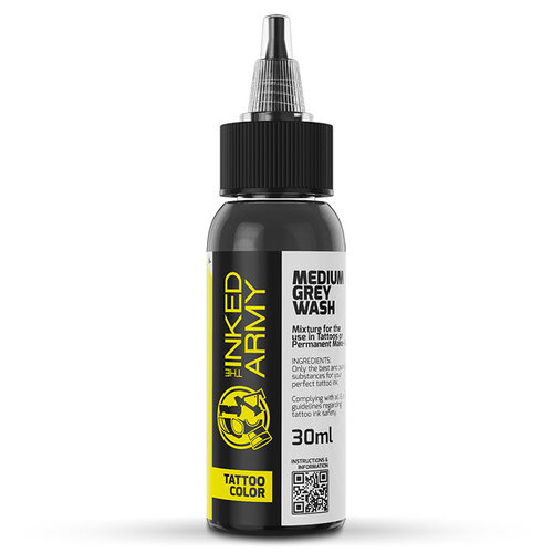 THE INKED ARMY - Tattoo Color - Medium Grey Wash 30ml