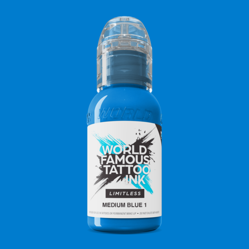 Medium Blue 1 v2 - 30 ml  - World Famous Limitless Tattoofarbe