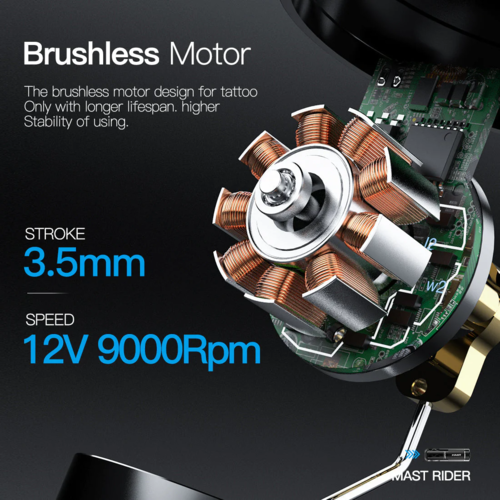 Mast Rider Revolution Wireless Tattoo Machine 3,5 mm