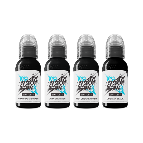 Lining and Shading Set - 4x 30 ml - World Famous Limitless Tatto