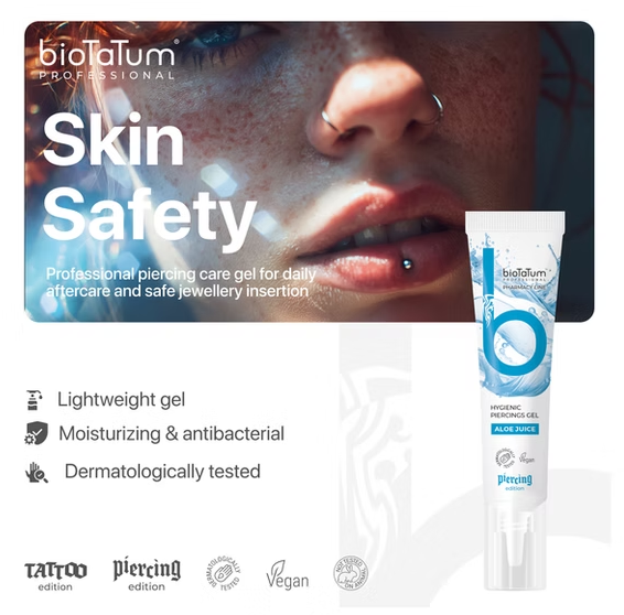 BioTatum Hygienic Piercing Gel (PIERCING EDITION) 15ml/0.5fl.oz 25 Stück/Box