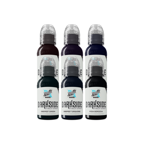 Nikolay Dzhangirov Darkside Set 6x 30 ml - World Famous Limitless - Tattoofarbe