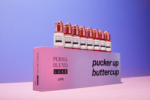 Pucker-Up Buttercup Lip Set - 8 x 15 ml - Perma Blend Luxe Ink
