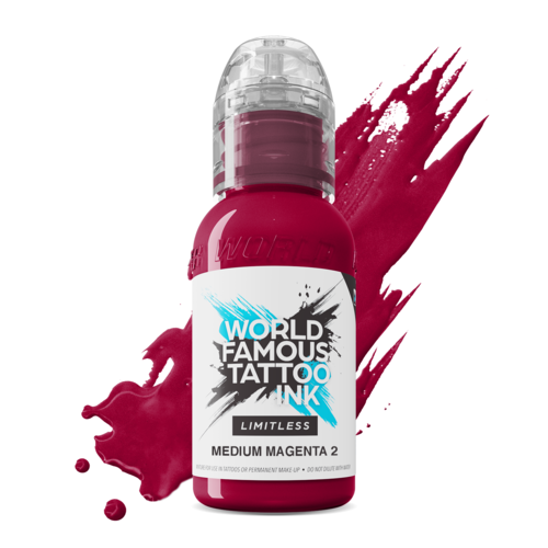 Medium Magenta 2 - 30 ml  - World Famous Limitless Tattoofarbe