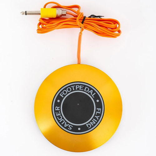 großer Tattoo Power Fußschalter Anti-Ermüdung in gelb