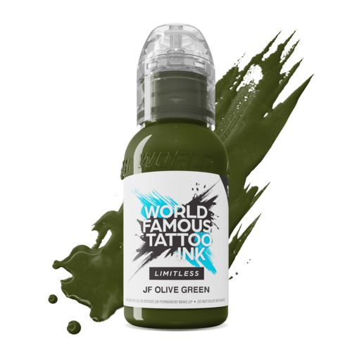 World Famous Limitless Tattoo Ink - JF Olive Green 30 ml Tattoofarbe
