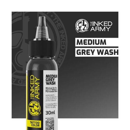 THE INKED ARMY - Tattoo Color - Medium Grey Wash 30ml